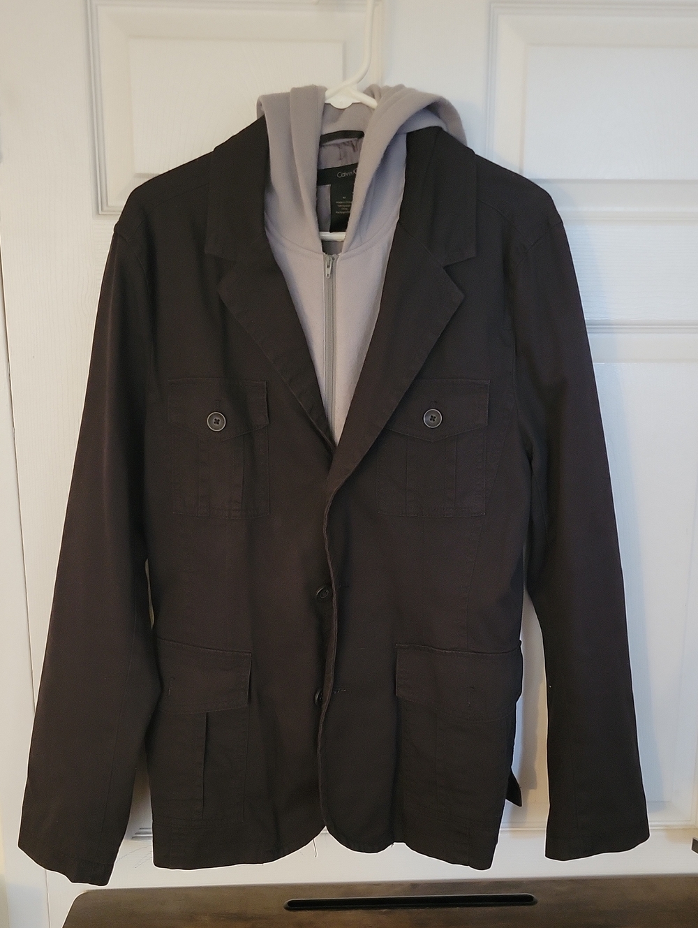 Calvin Klein Men's Black Lightweight Shirt Jacket